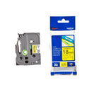 Brother TZ-641 P-touch Label Tape, 18mm, (3/4"), Black on Yellow