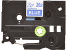 Brother TZ-535 P-touch Label Tape, 12mm, (1/2"), White on Blue