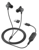 Logitech Zone Wired Earbuds - ROSE , GRAPHITE- USB - EMEA-914 | 981-001135, 981-001013