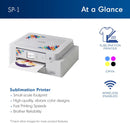 Brother SP-1 Sublimation Printer, Wireless Compact Printer with Starter Kit (Ink Set and Paper)
