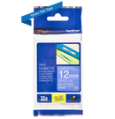 Brother TZ-535 P-touch Label Tape, 12mm, (1/2"), White on Blue