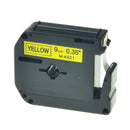 Brother P-touch 9mm MK621, Black on Yellow