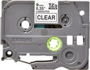 Brother TZ-121 P-touch Label Tape, 9mm, (3/8"), Black on Clear