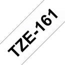 Brother TZ-161 P-touch Label Tape, 36mm, (1 1/2"), Black on Clear