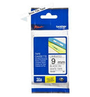 Brother TZ-221 P-touch Label Tape, 9mm, (3/8"), Black on White