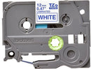 Brother TZ-233 P-touch Label Tape, 12mm, (1/2"), Blue on White