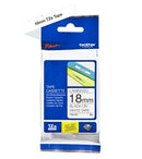 Brother TZ-241 P-touch Label Tape, 18mm, (3/4"), Black on White