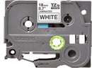 Brother TZ-241 P-touch Label Tape, 18mm, (3/4"), Black on White
