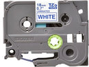 Brother TZ-243 P-touch Label Tape, 18mm, (3/4"), Blue on White