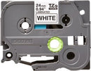 Brother TZ-251 P-touch Label Tape, 24mm, (1"), Black on White