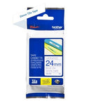 Brother TZ-253 P-touch Label Tape, 24mm, (1"), Blue on White