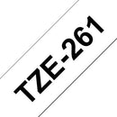 Brother TZ-261 P-touch® Label Tape, 36mm, (1 1/2"), Black on White