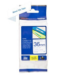 Brother TZ-263 P-touch Label Tape, 36mm, (1 1/2"), Blue on White