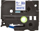 Brother TZ-263 P-touch Label Tape, 36mm, (1 1/2"), Blue on White
