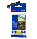 Brother TZ-335 P-touch Label Tape, 12mm, (1/2"), White on Black