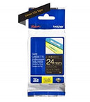 Brother TZ-354 P-touch Label Tape, 24mm, (1"), Gold on Black