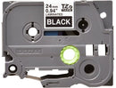 Brother TZ-355 P-touch Label Tape, 24mm, (1"), White on Black