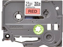 Brother TZ-431 P-touch Label Tape, 12mm, (1/2"), Black on Red