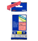 Brother TZ-451 P-touch Label Tape, 24mm, (1"), Black on Red