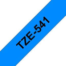 Brother TZ-541 P-touch Label Tape, 18mm, (3/4"), Black on Blue