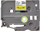 Brother TZ-631 P-touch Label Tape, 12mm, (1/2"), Black on Yellow