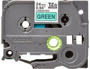 Brother TZ-751 P-touch Label Tape, 24mm, (1"), Black on Green