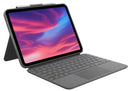 Logitech Combo Touch iPad Gen 10 Case - OXFORD GREY - UK | 920-011441