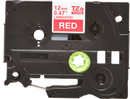 Brother TZ-435 P-touch Label Tape, 12mm, (1/2"), White on Red