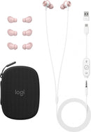 Logitech Zone Wired Earbuds - ROSE , GRAPHITE- USB - EMEA-914 | 981-001135, 981-001013