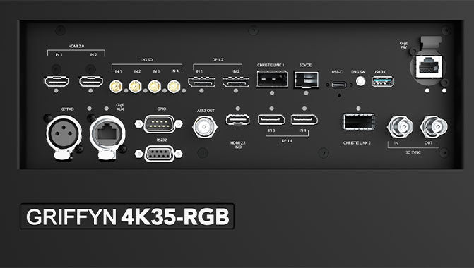 Christie Griffyn 4K35-RGB 3-DLP 4K Pure Laser Projector - no lens | 163-049104-XX - Call for Price.