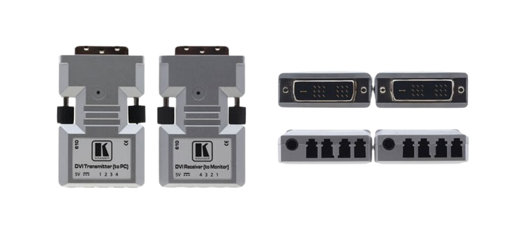 610R/T DVI Rx/Tx Extender over Ultra–Reach MM Fiber