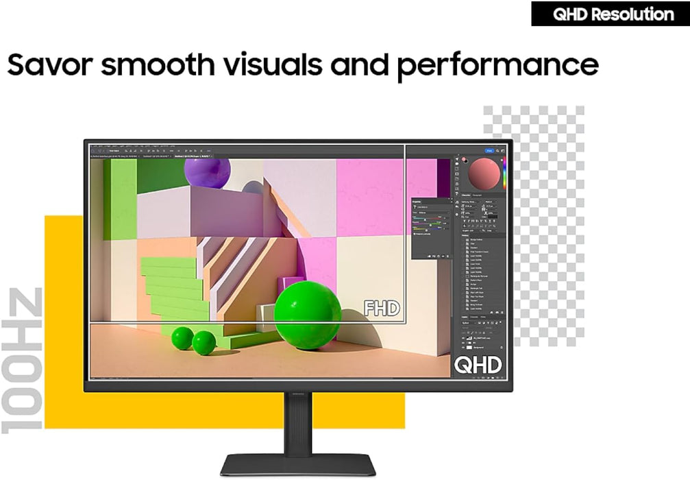 Samsung 27" ViewFinity S60D QHD Monitor | LS27D606EAMXUE