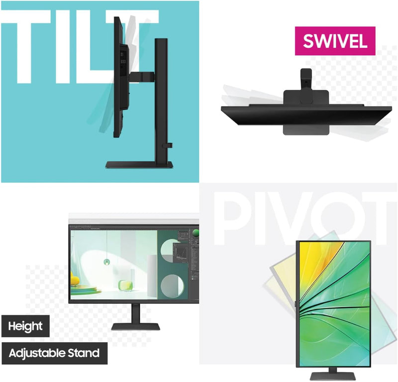Samsung 27" ViewFinity S60D QHD Monitor | LS27D606EAMXUE