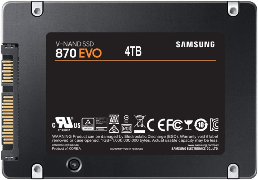 SAMSUNG 870 EVO 4TB 2.5 inch SATA III Internal SSD | MZ-77E4T0BW