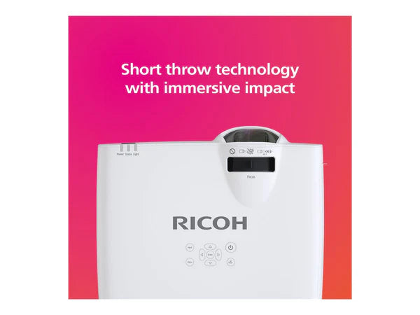 RICOH WUL5A40ST 3LCD Short Throw Laser Projector 4500 Lumens