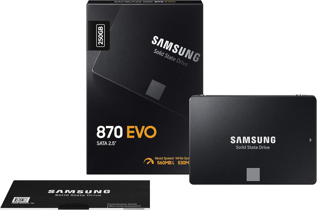 SAMSUNG 870 EVO 256GB 2.5 inch SATA III SSD | MZ-77E250BW