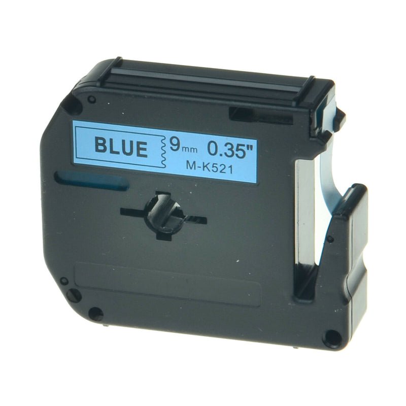 Brother P-touch 9mm MK521, Black on Blue