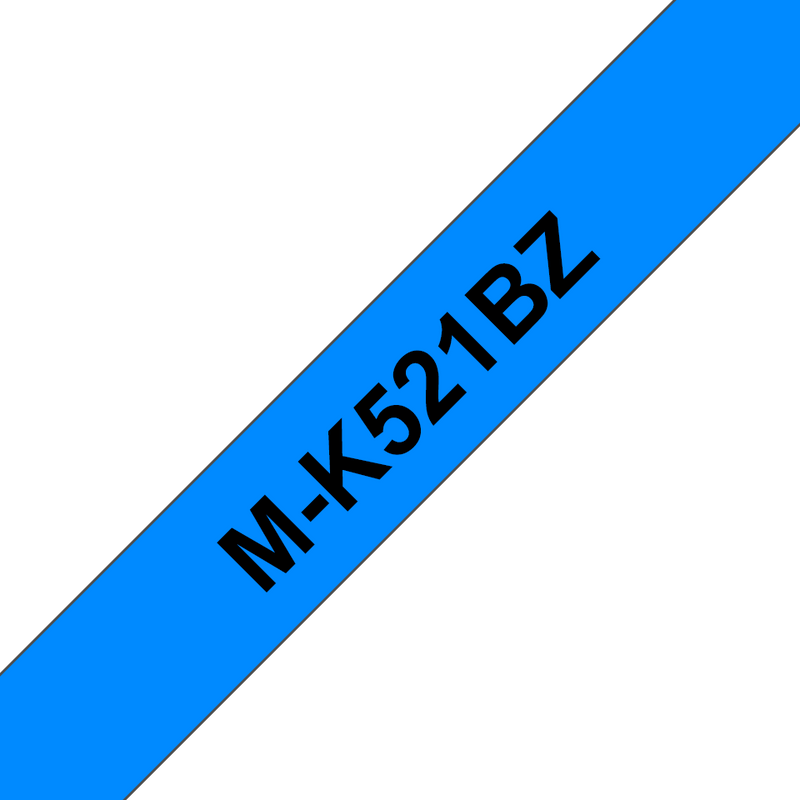 Brother P-touch 9mm MK521, Black on Blue