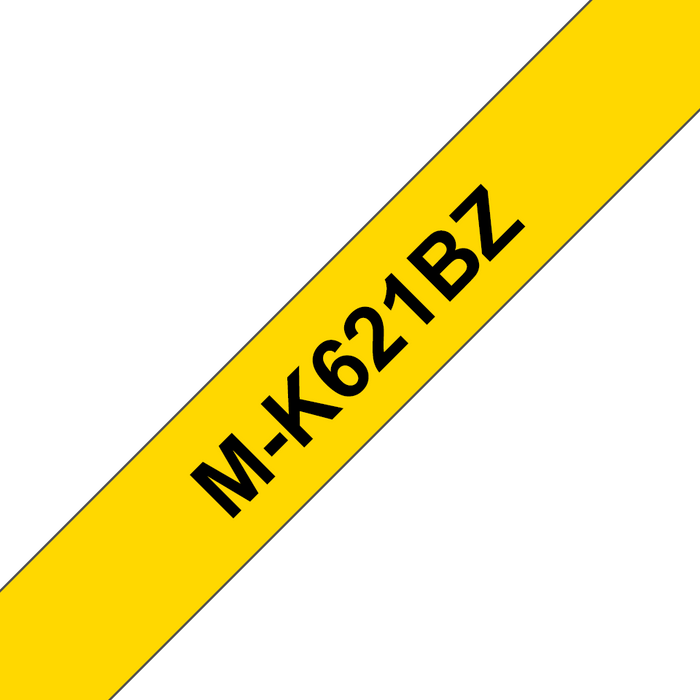 Brother P-touch 9mm MK621, Black on Yellow