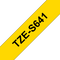 Brother P-touch 18mm TZ-S641 Strong Adhesive Tape, Black on Yellow