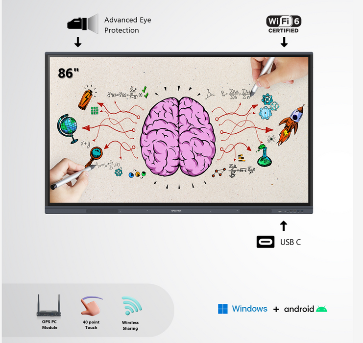 Specktron UDX-86S2 Pro Series 86" Interactive Display