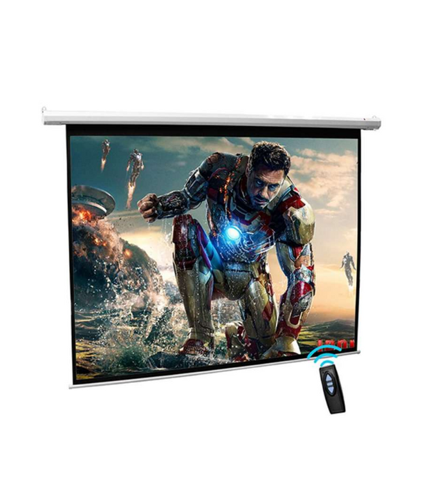 I-View 84" Diagonal Electrical Projector Screen with Remote 172×130 | E 172X130