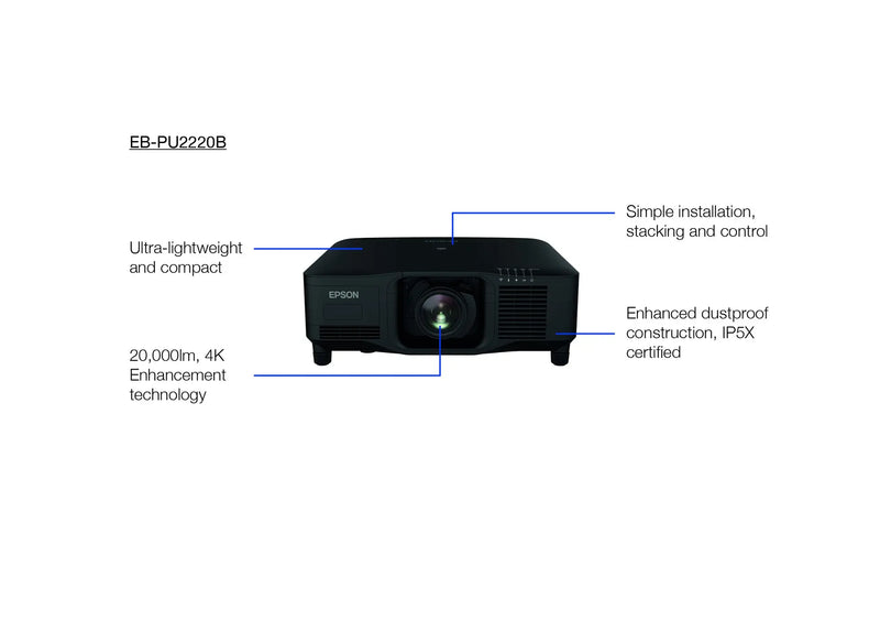 Epson EB-PU2220 WUXGA 3LCD Laser Projector