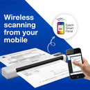 Epson WorkForce DS-80W Wireless Portable Document Scanner - Compact and Versatile