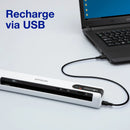 Epson WorkForce DS-80W Wireless Portable Document Scanner - Compact and Versatile