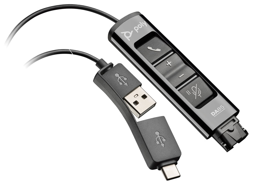 Poly DA85 USB to QD Headset Adapter AE | 786C7AA