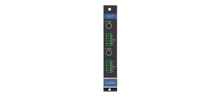 AAD-OUT2-F16 2–Channel Analog & Digital Audio Output Card