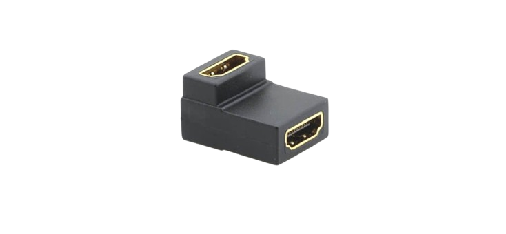 AD-HF/HF/RA HDMI (F) to HDMI (F) Right–Angled Gender Changer