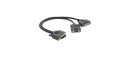 ADC-DM/DF+GF DVI-I to DVI-D + VGA (Male - Fem+ Fem) Adapter Cable (1')