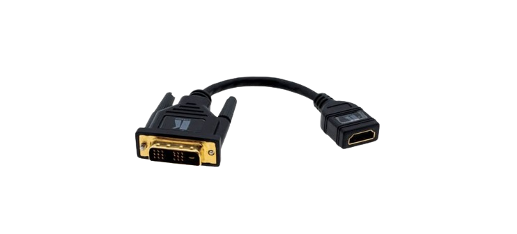 ADC-DM/HF DVI to HDMI (Male - Female) Adapter Cable (1')